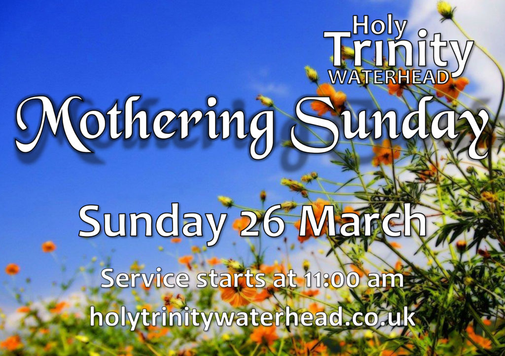 Mothering Sunday Holy Trinity Church, Waterhead, Oldham
