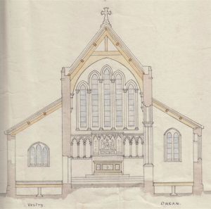 Holy Trinity Church, Waterhead - Gouldie French Church Plans - Looking East