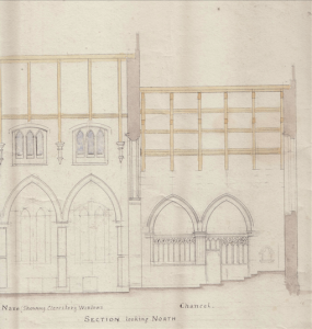 Holy Trinity Church, Waterhead - Gouldie French Church Plans - Looking North