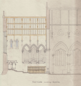 Holy Trinity Church, Waterhead - Gouldie French Church Plans - Looking South