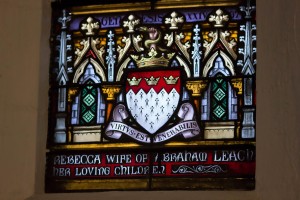 Holy Trinity Church, Waterhead - Leach window coat of arms