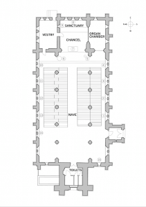 Holy Trinity Church, Waterhead - Plan of Church